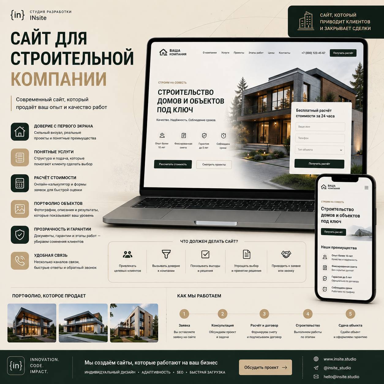 Сайт для строительной компании